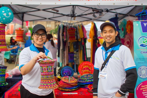 The stall at the Saturday market